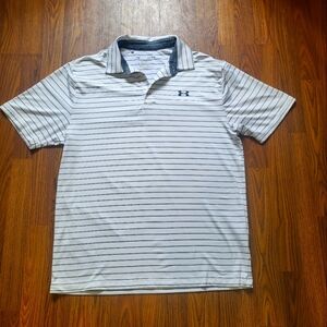 Under Armour Men’s Large Playoff Polo  Loose Fit Performance Tee Shirt A79